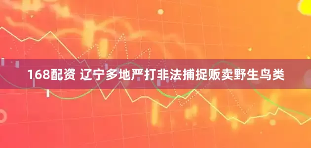 168配资 辽宁多地严打非法捕捉贩卖野生鸟类
